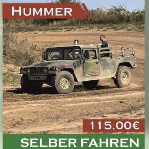 Hummer selber fahren Weihnachtsangebot 2022 Offroad Landsberg