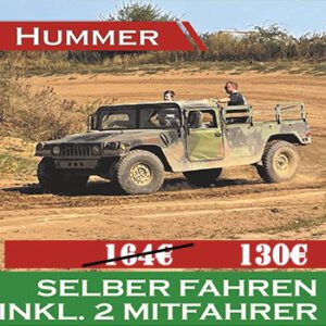 Hummer H1 selber fahren + 2 MF Weihnachtsaktion