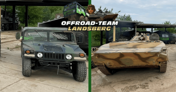 Teampaket BMP Schützenpanzer und Hummer H1 selbst fahren + je 1 MF